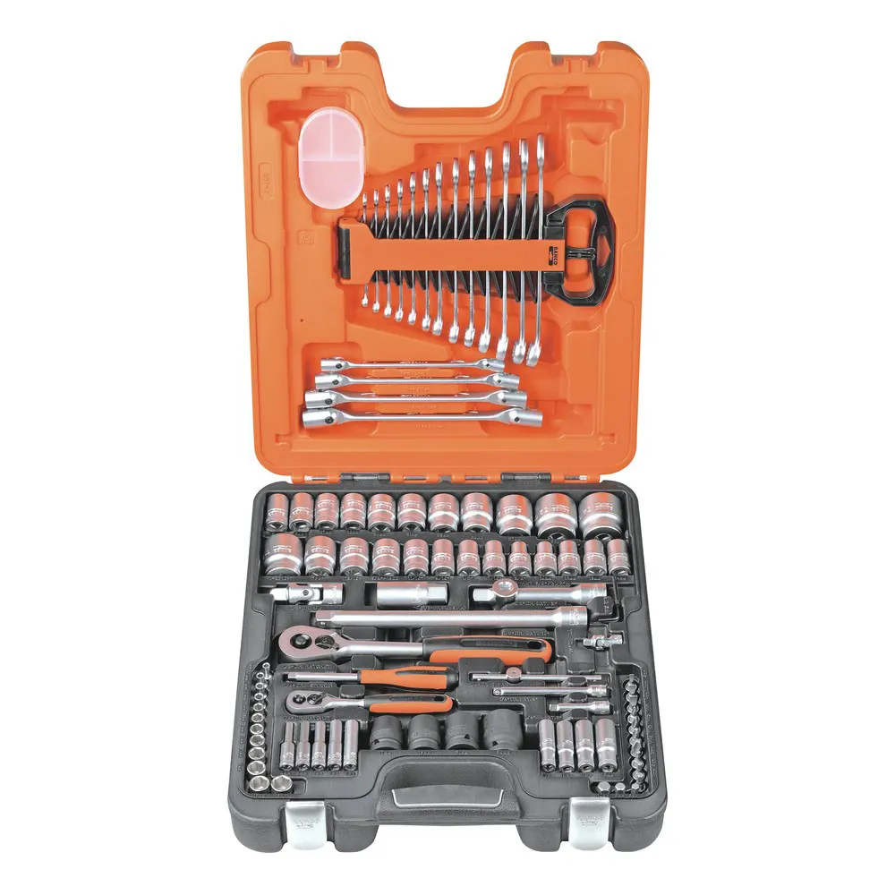 BAHCO 94 Piece Metric & Imperial Socket & Bit Set S877