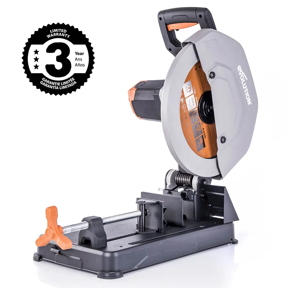 EVOLUTION 355mm 2200W Multi-Material Cutting Chop Saw w. Blade R355CPS
