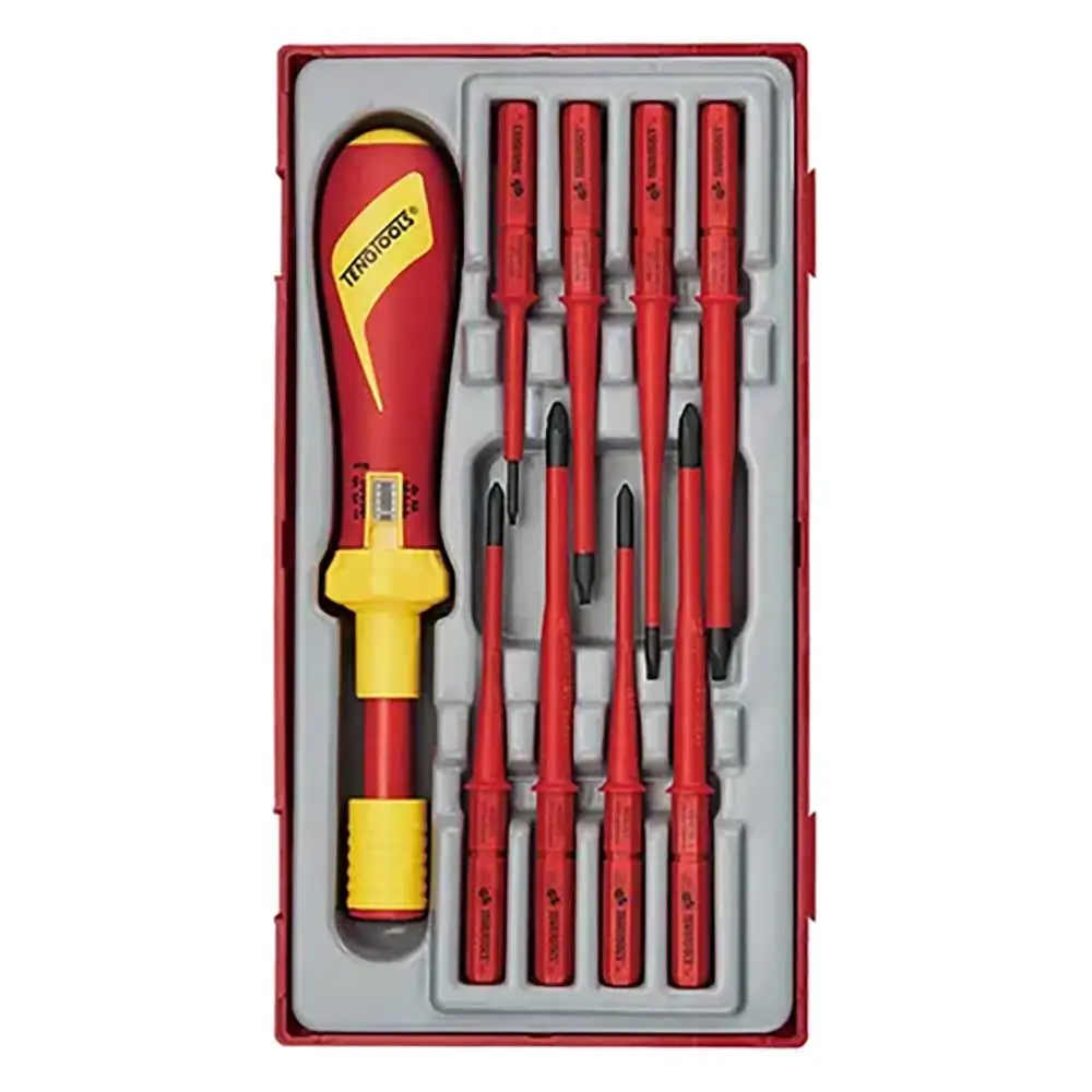 TENG TOOLS 1000V VDE Torque Screwdriver - TC-Tray - 9 Piece TE-TTVSD09
