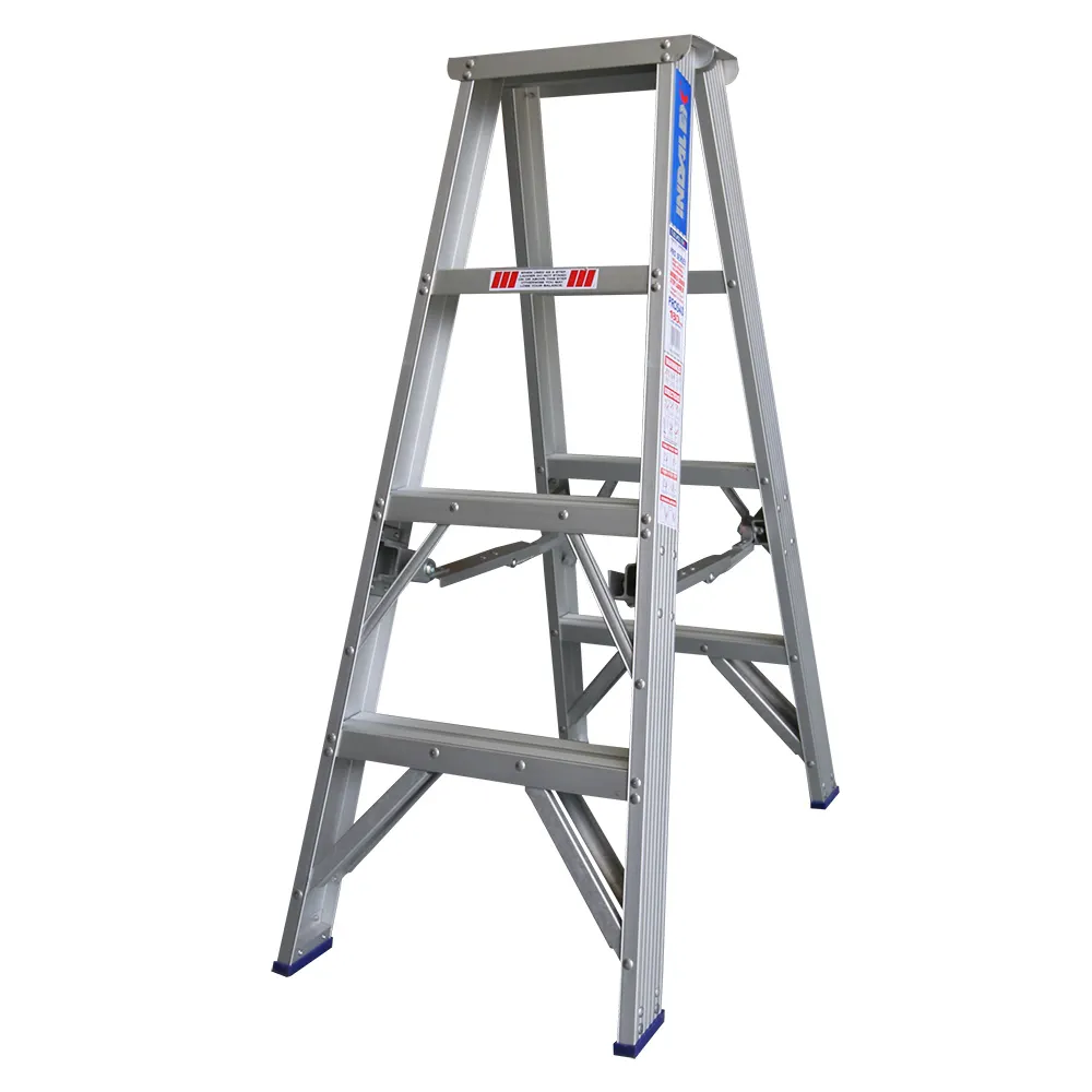INDALEX 180kg Pro 1.2m Aluminium Double Sided Step Ladder PROS4D