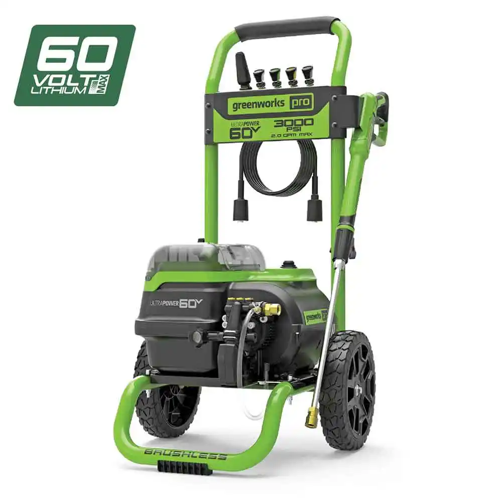 GREENWORKS 60V 3000PSI Dual Port Pressure Washer Skin 5121507AU