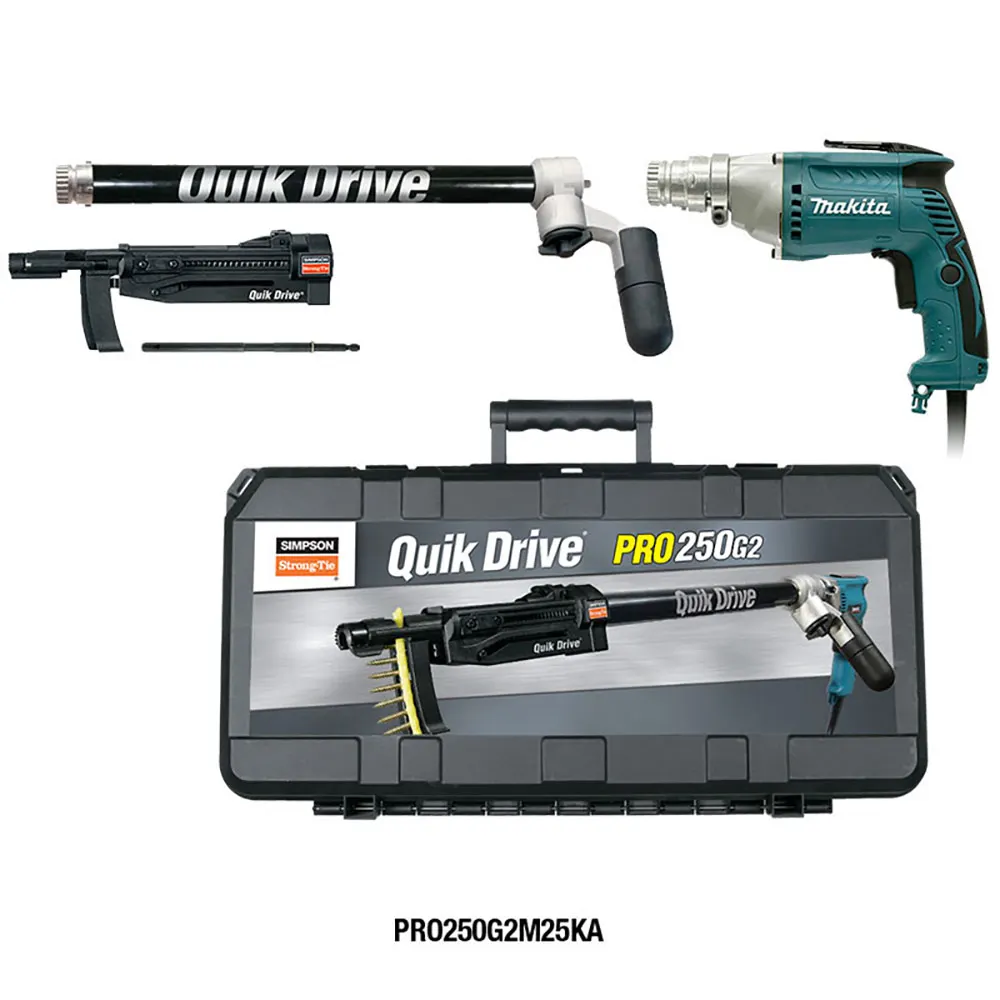 SIMPSTRONG QUIKDRIVE 40-65mm Floor Inc FS2300 Auto Feed Adaptor Screwdriver PRO250G2M25KA