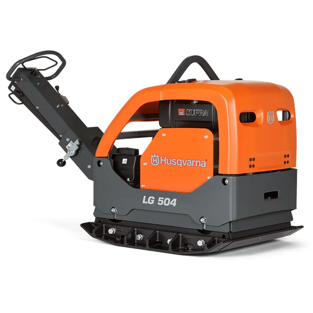 HUSQVARNA 700mm LG 504 Diesel Forward & Reversable Plate Compactor with 75mm Plate Kit Fitted 967855505