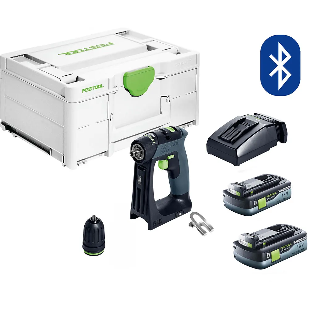 FESTOOL CXS 18V Cordless Compact 2 Speed Drill 4.0Ah HighPower Bluetooth Set in Systainer 578283