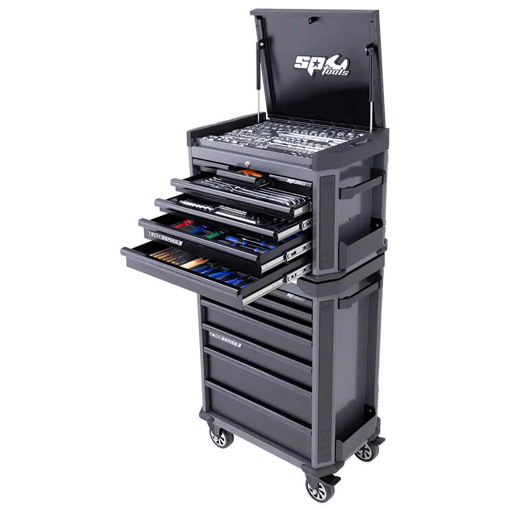 SP TOOLS 282 Piece Metric/SAE Diamond Black Tool Kit SP52265DX