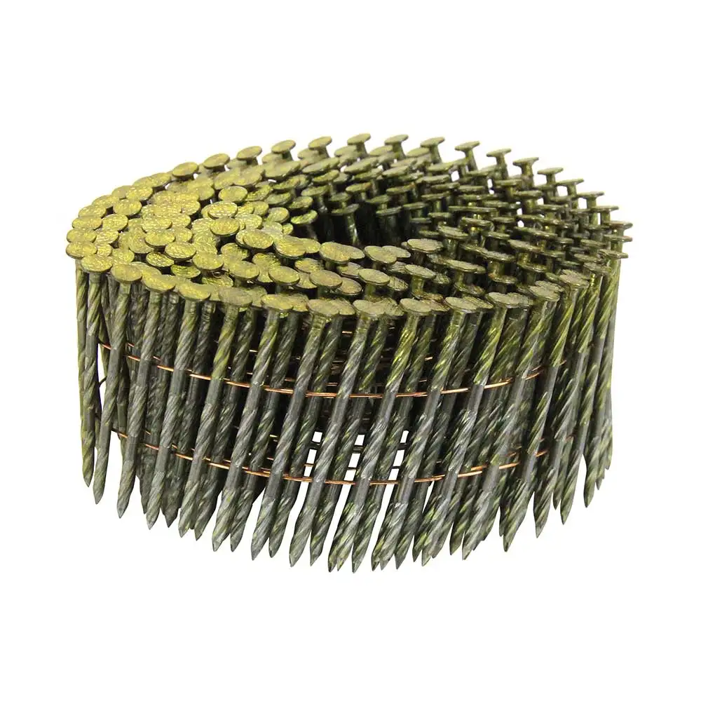 AIRCO Coil Nail Screw Shank Bright Steel - 57mm Box of 9000 YA57254