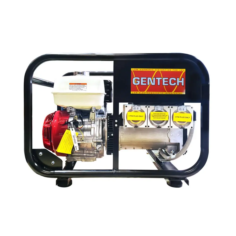 GENTECH 8 kVA Honda Powered generator with RCD Outlets & Sturdy Frame V2 EP8000HSR-RCD-V2