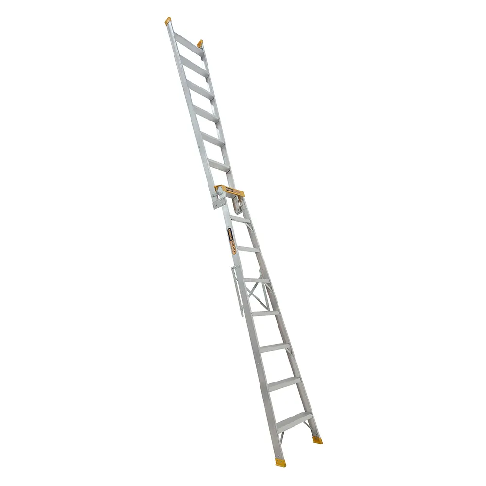 GORILLA 2.35 - 4.5m 150kg Pro-Lite 8 Step Aluminium Dual Purpose Ladder Industrial DM008-PRO