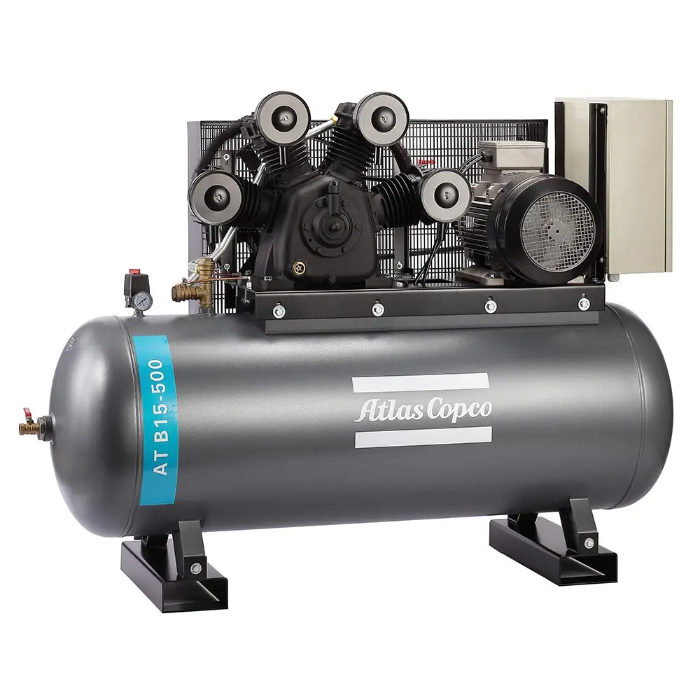 ATLAS COPCO 15HP 500L 3 Phase 1500L/M Piston Air Compressor 1129740164