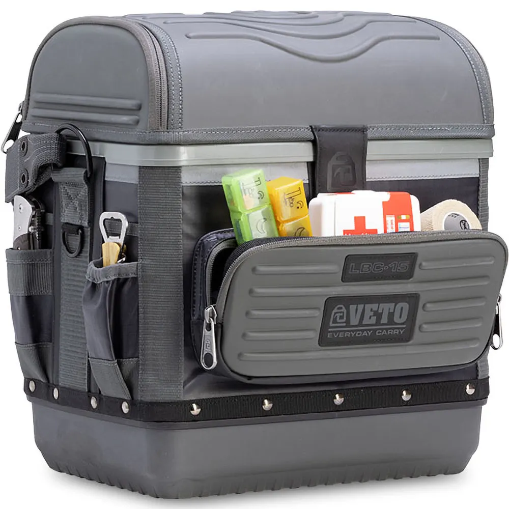VETO Large Carbon Lunch Box - Cooler VETOLBC-15CARBON
