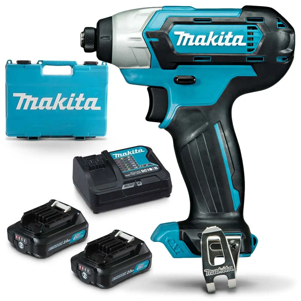 MAKITA 12V Max 2.0Ah Li-Ion CXT Cordless Impact Driver Drill Combo Kit TD110DSAE
