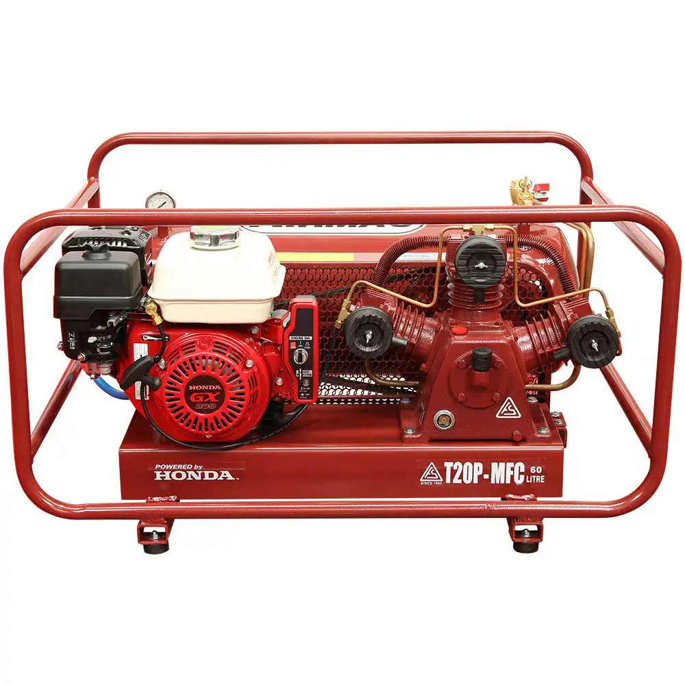 AIRMAC 4.7hp 320 L/Min 60l Electric Start Diesel Air Compressor AM T20D MFC ES