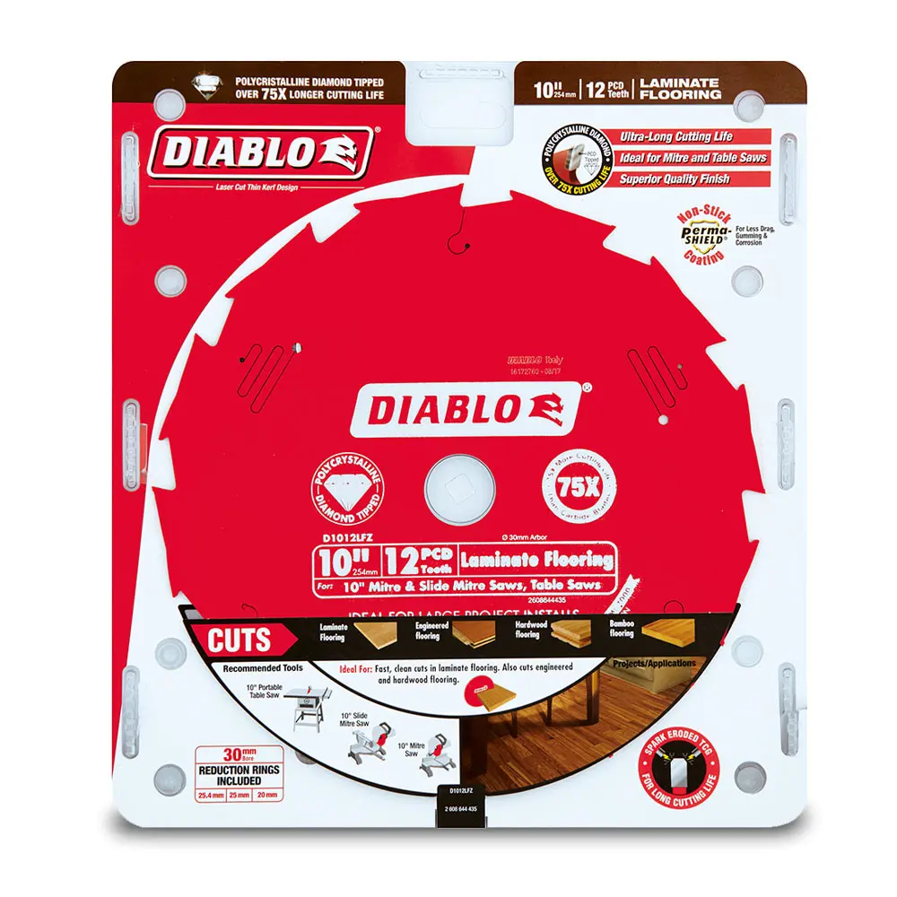 DIABLO 254mm 12T Laminate Flooring Saw Blade 2608644435