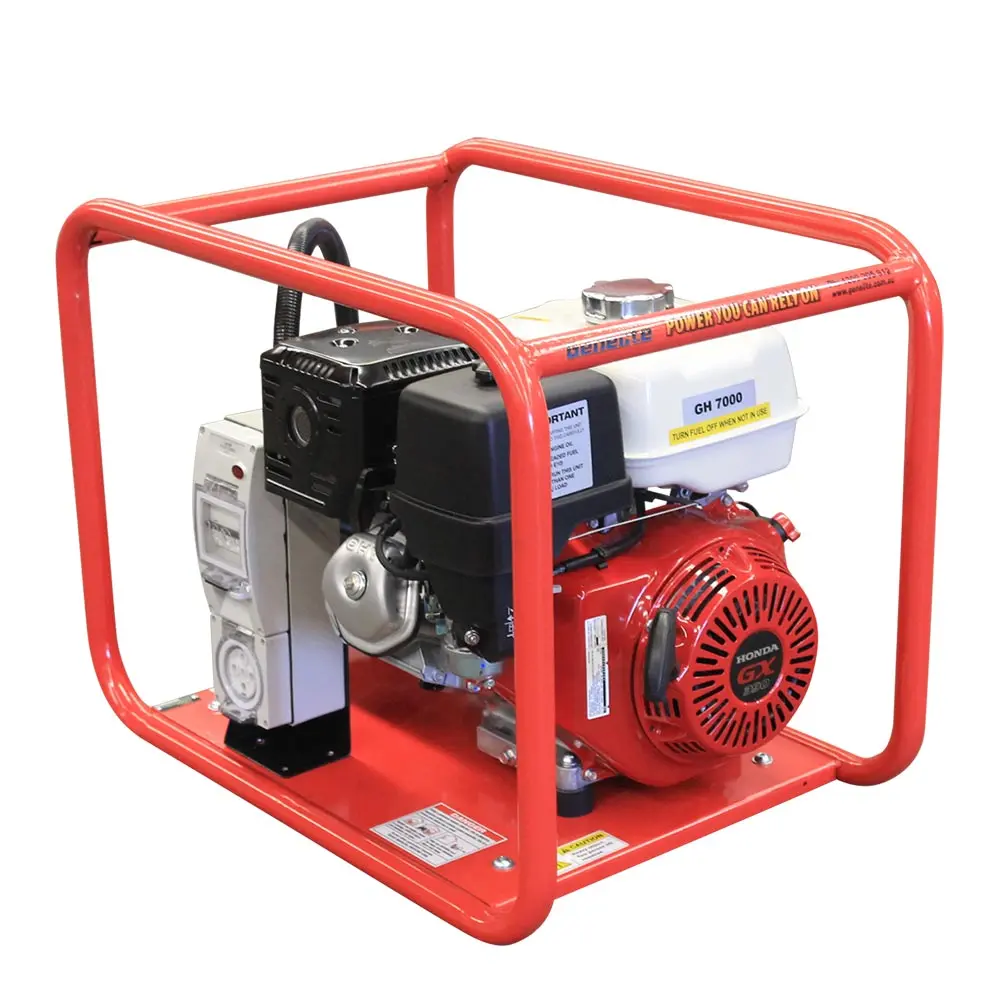 GENELITE 8.0kVA HONDA Petrol Generator Recoil Three Phase GH7000/3