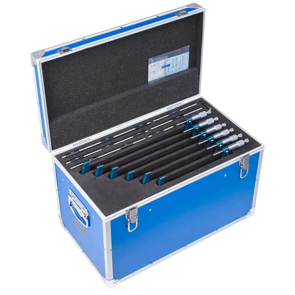 ACCUD 6 Piece 300mm Metric Outside Micrometer Set AC-321-012-06