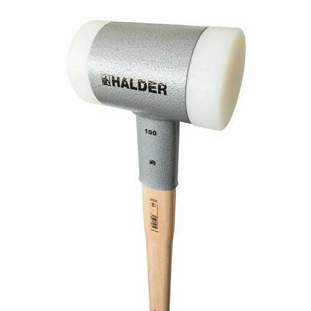 HALDER 3.4kg Sledge Dead Blow Hammer Nylon Tips Hickory Handle 3366.0S3