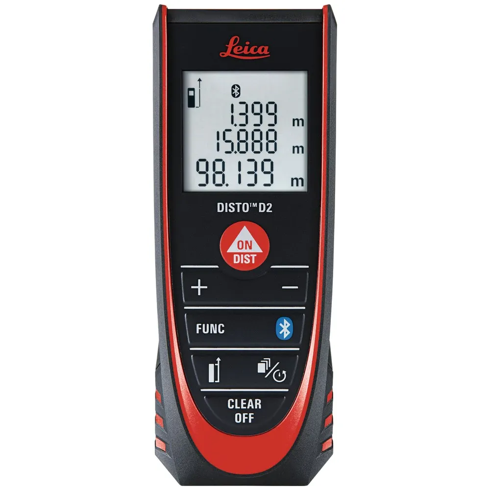 LEICA 100m Laser Distance Measurer w. Bluetooth DISTO D2 LG837031