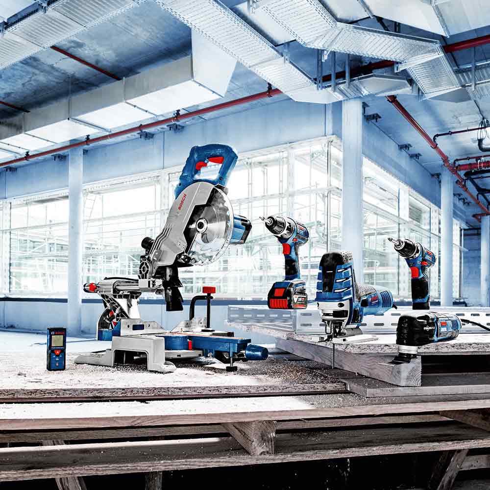 BOSCH 216mm 1400W Sliding Mitre Saw GCM 800 S 0601B19040