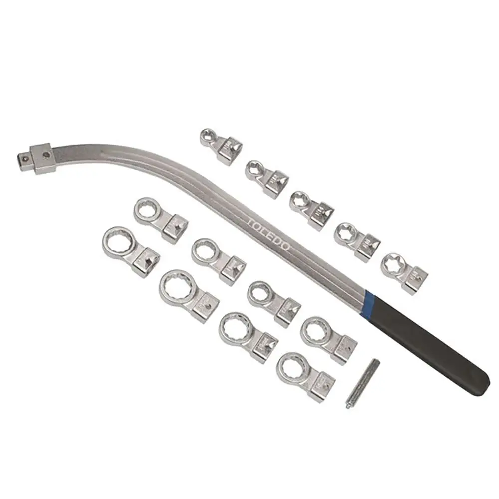 TOLEDO 12-19mm Drive Pulley Adaptor Spanner Set - 15 Piece 304047