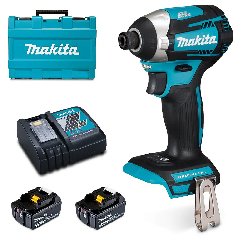 MAKITA 18V Brushless 5.0Ah Impact Driver Combo Kit DTD154RTE