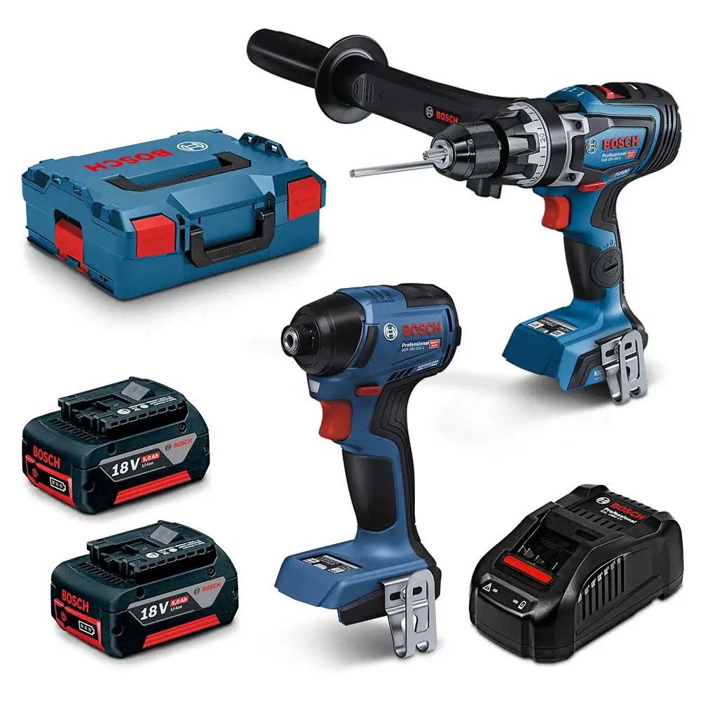 BOSCH 18V Brushless 2 Piece 2 x 5.0Ah Combo Kit 0615A5008N