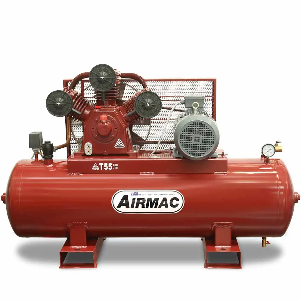 AIRMAC 415V 10hp 300l 1,245 L/Min Air Compressor AM T55 415V