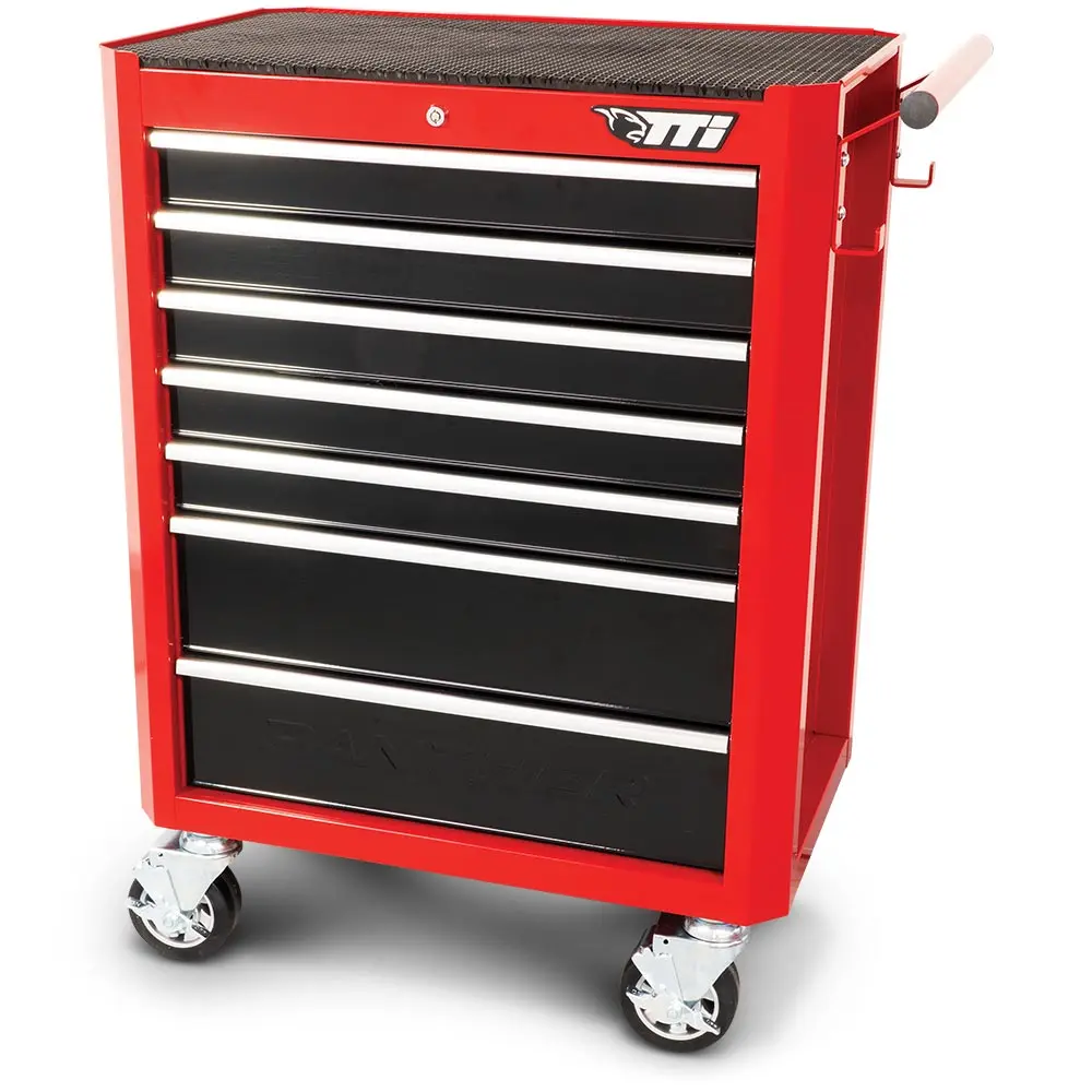 TTI 26inch 7 Drawer Tool Trolley - Red/Black TTR2607