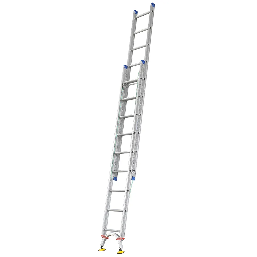 INDALEX 180kg Pro 3.2m-5.3m Aluminium Extension Ladder with Level-Arc PROX18