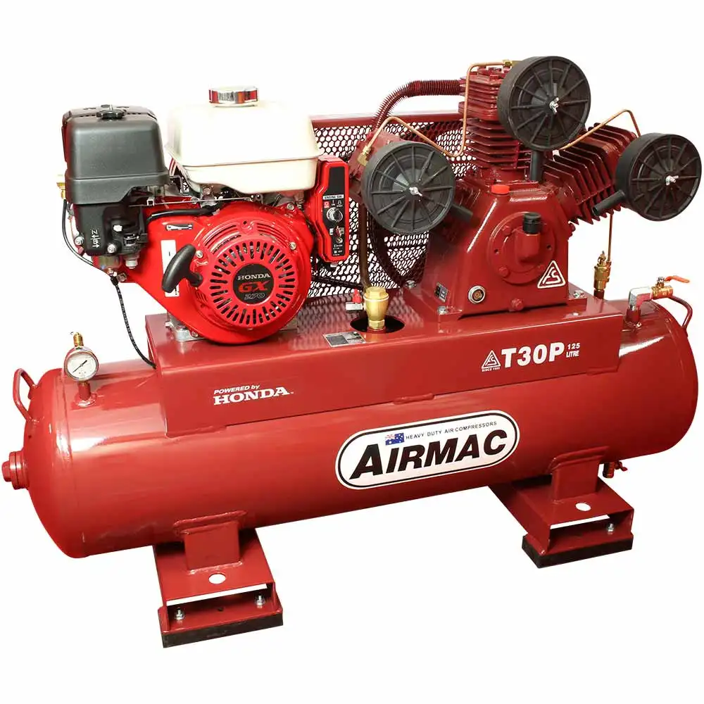AIRMAC 9hp 125l 680 L/Min Honda Electric Start Air Compressor AM T30P ES