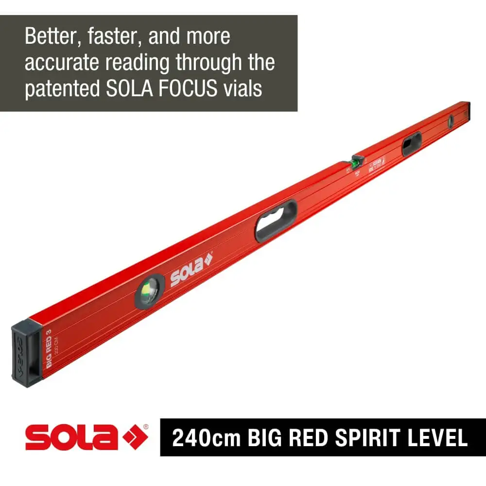 SOLA Big Red3 240cm 3 Vials With  Handles 1219901