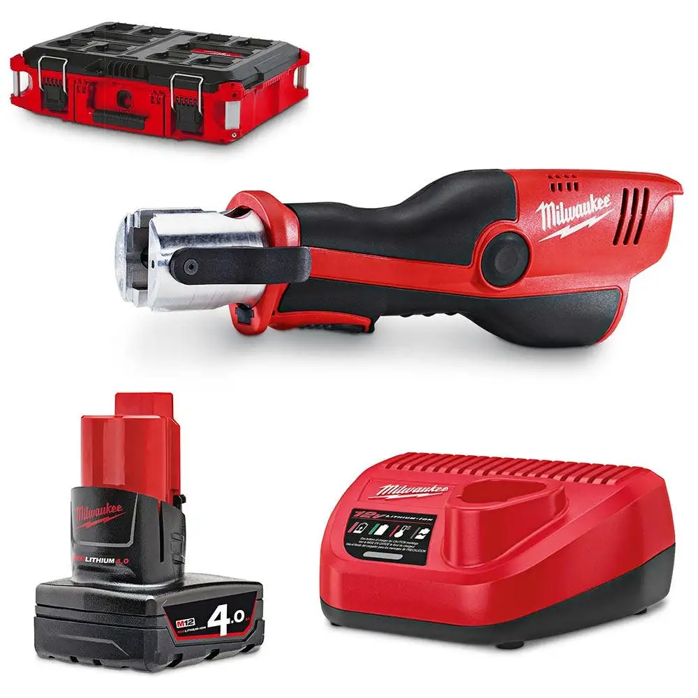 MILWAUKEE 12V FORCE LOGIC 1 x 4.0Ah Press Tool Kit M12HPT-401P