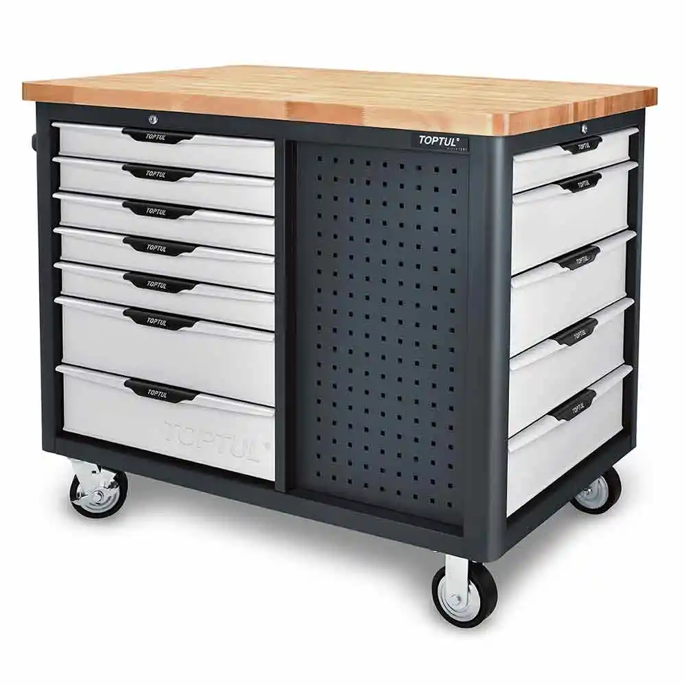 TOPTUL 12 Drawer Mobile Workstation Tool Kit TCDB1203