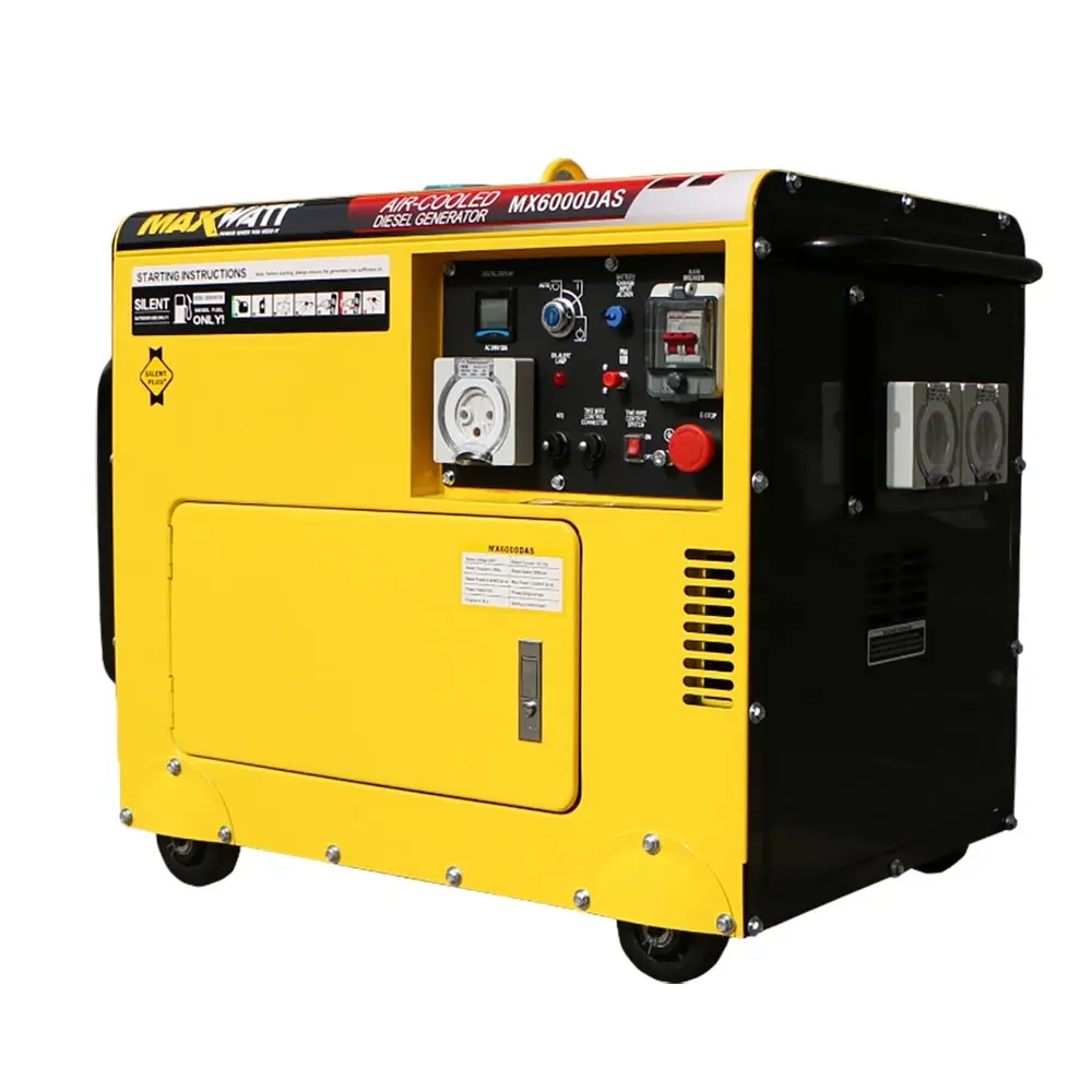 MAXWATT 6KVA Electric Start Diesel Silent Generator MX6000DAS