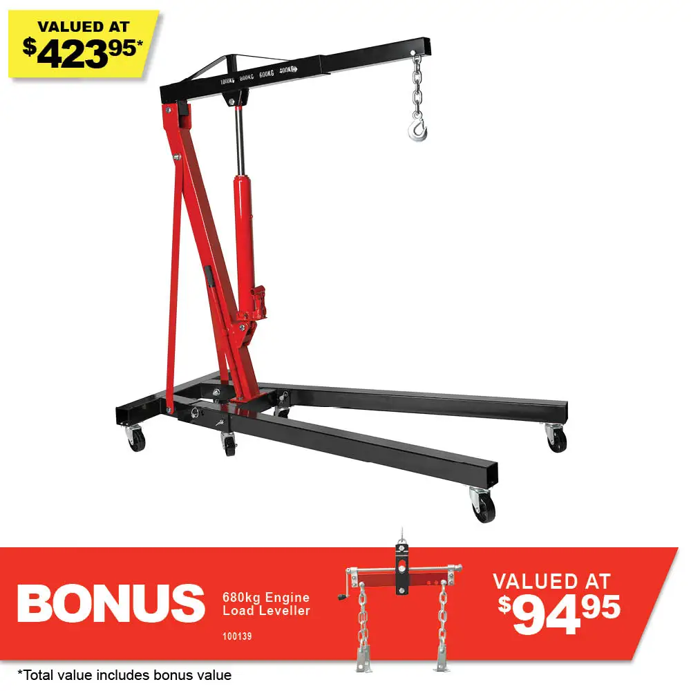 TTI 1000KG Folding Engine Crane TWEC01T1