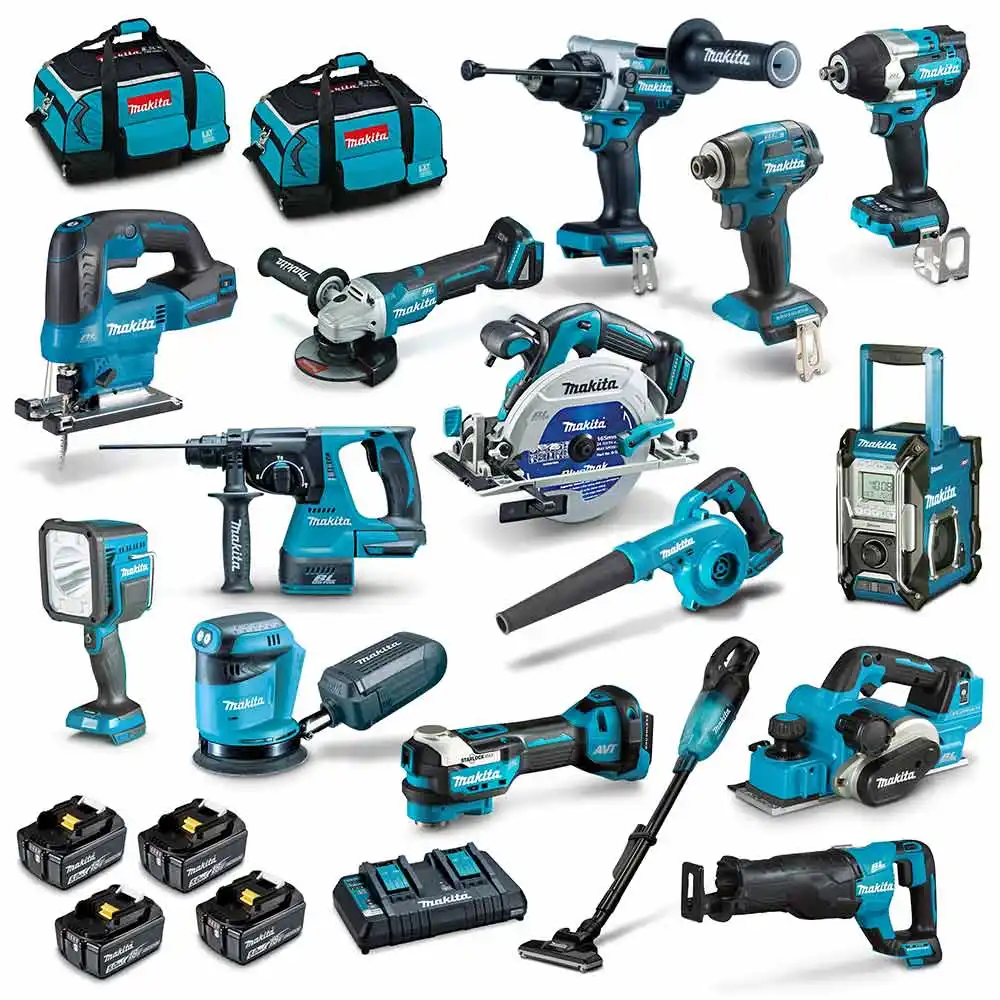 MAKITA 18V Brushless 15 Piece 4 x 5.0AH Combo Kit DLX1514TX1