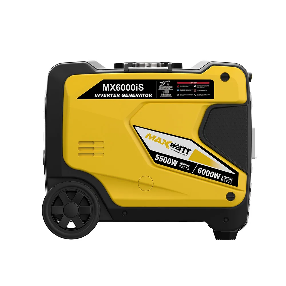 MAXWATT 6000W Pure Sine Digital Petrol Inverter Generator with Electric/Remote/Recoil/2 wire Start MX6000IS