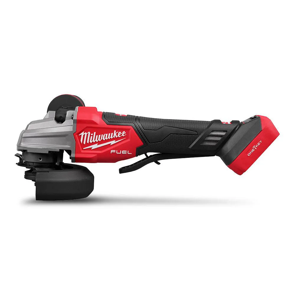 MILWAUKEE 18V Brushless FUEL ONE-KEY 125mm Angle Grinder Skin w/ Deadman Paddle Switch M18FSAGES1250