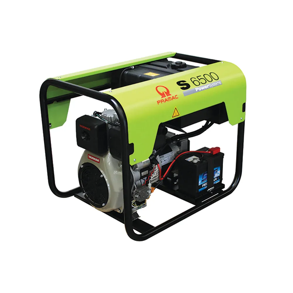 PRAMAC 5.9kVA Electric Start Diesel Generator S6500 PD482SY4008