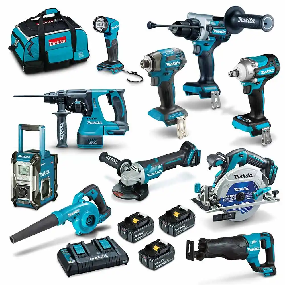 MAKITA 18V Brushless 10 Piece 3 x 5.0AH Combo Kit DLX1059TX1