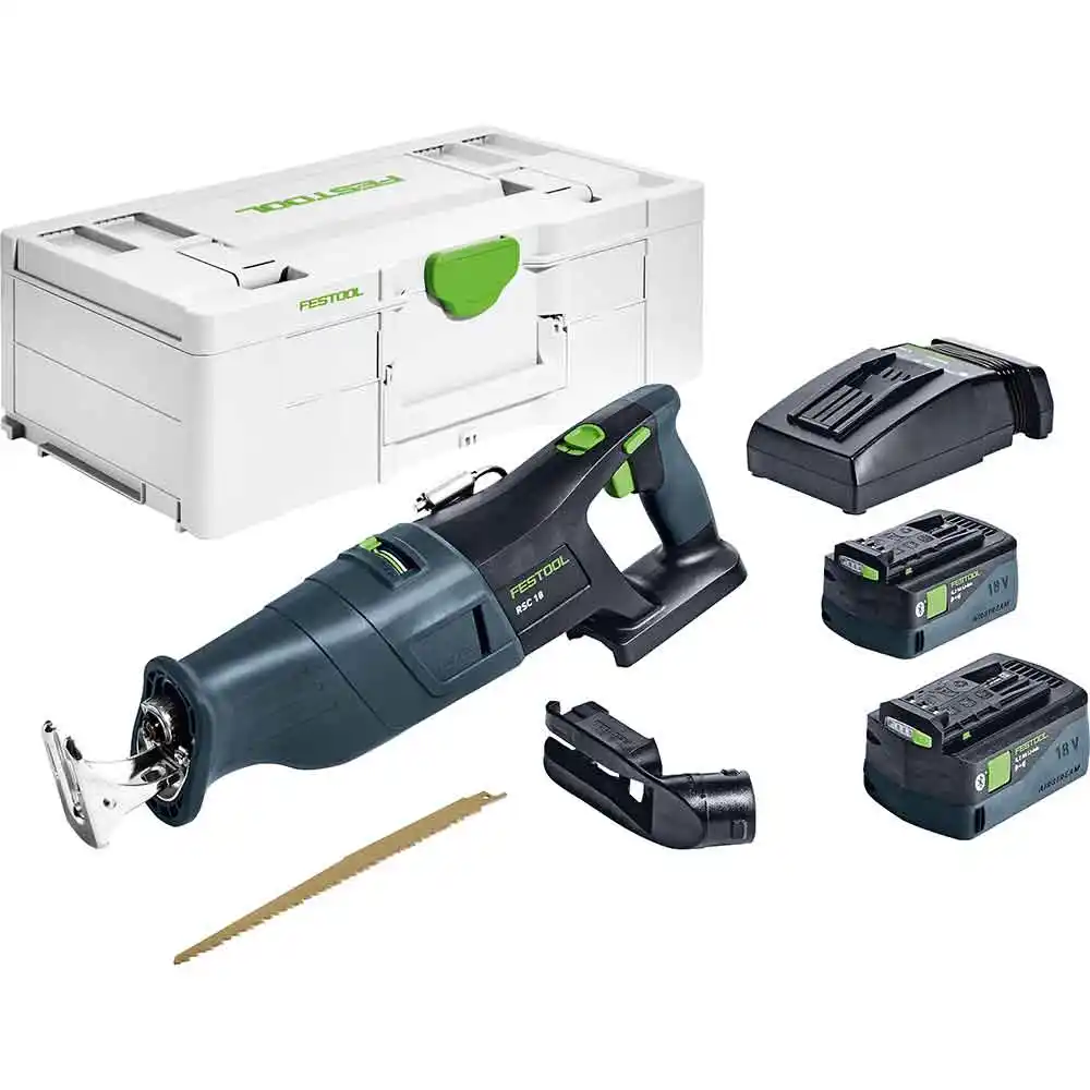 FESTOOL RSC 18 18V Cordless Reciprocating Saw 5.0Ah Bluetooth Set in Systainer 578293