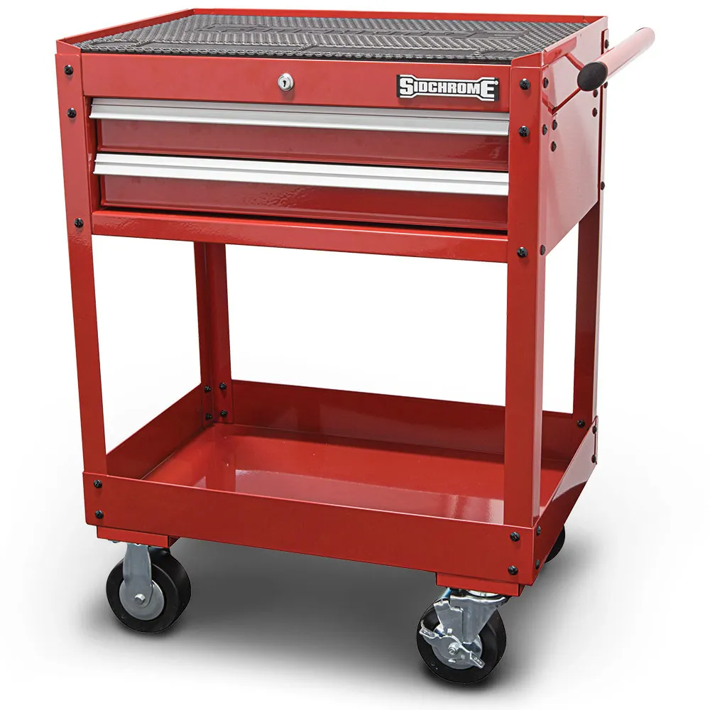 SIDCHROME  2 Drawer Service Cart Trolley SCMT50352