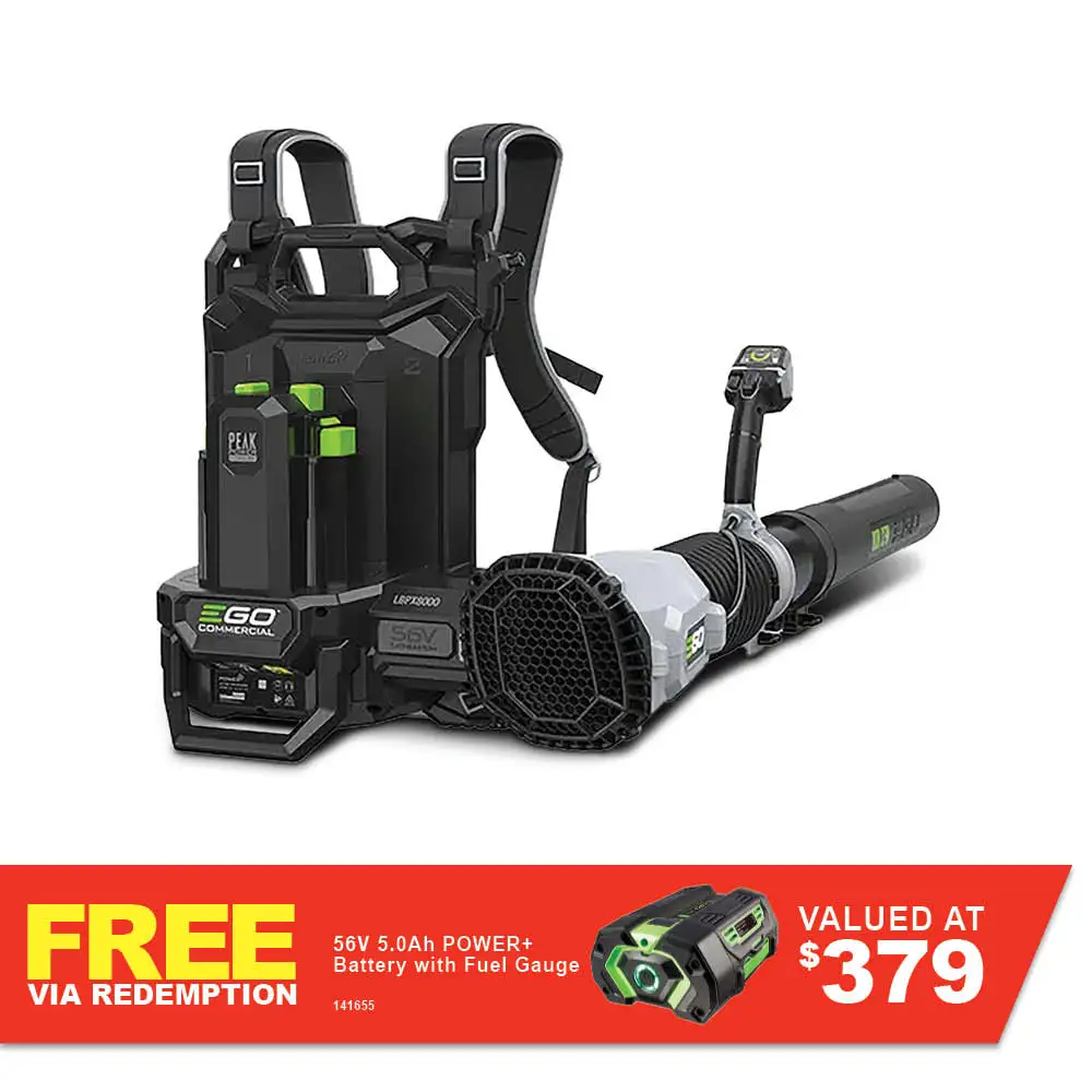 EGO POWER+ 56V Commercial 1360m/h Dual Port Brushless Backpack Blower Skin LBPX8000