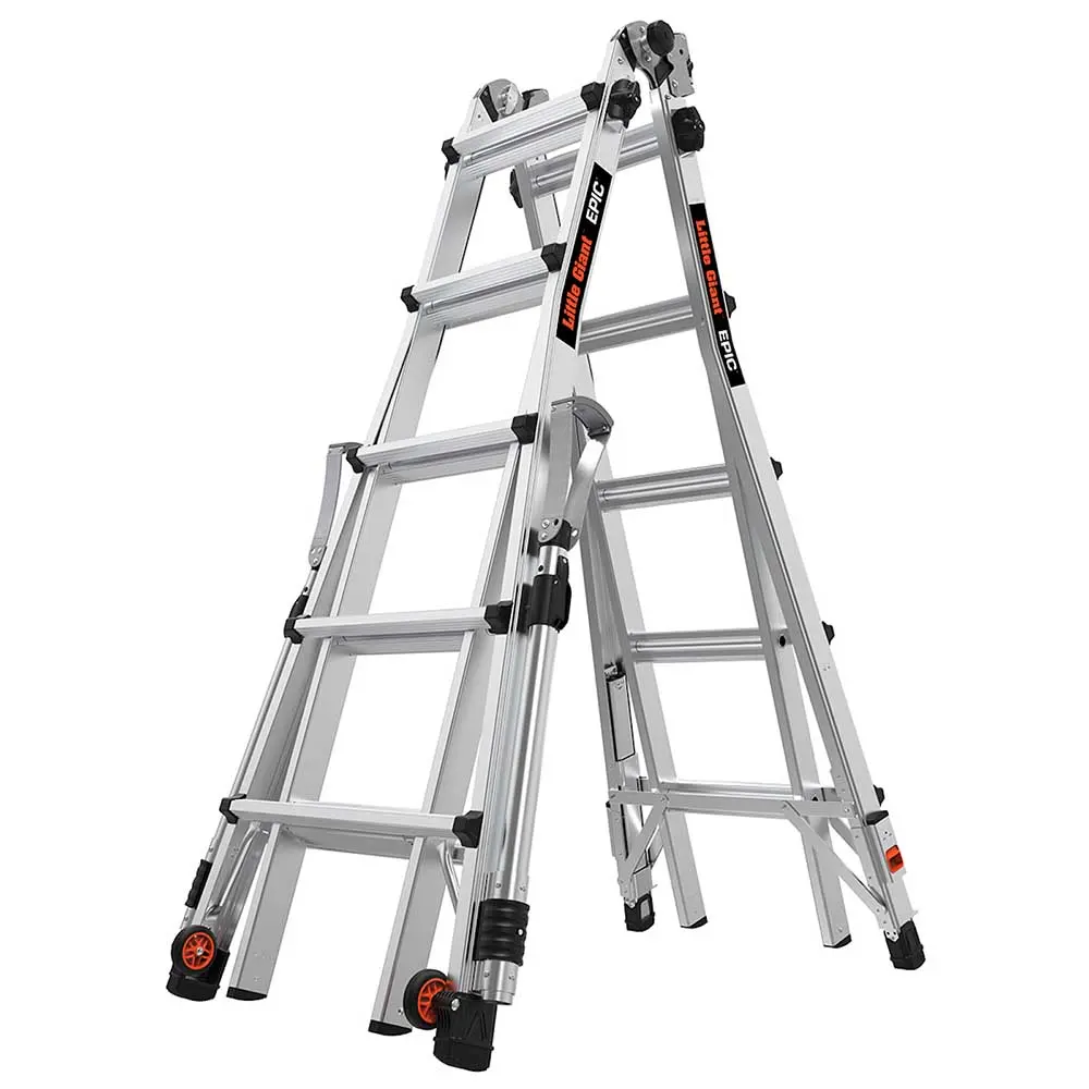 LITTLE GIANT 5-9 Step M22 Epic Ratchet & Rails Multi Purpose Ladder 16822-818