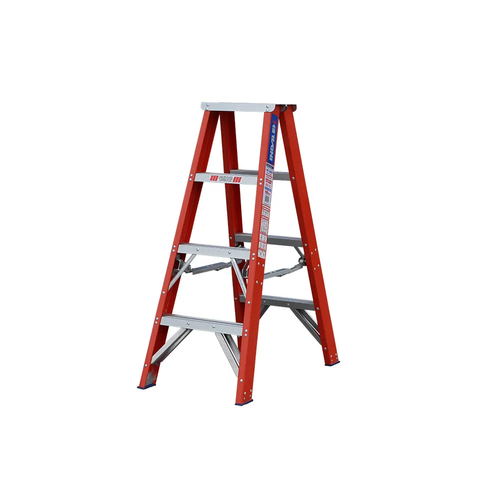 INDALEX 180kg Pro 1.2m Double Sided Fibreglass Step Ladder PROSF4D