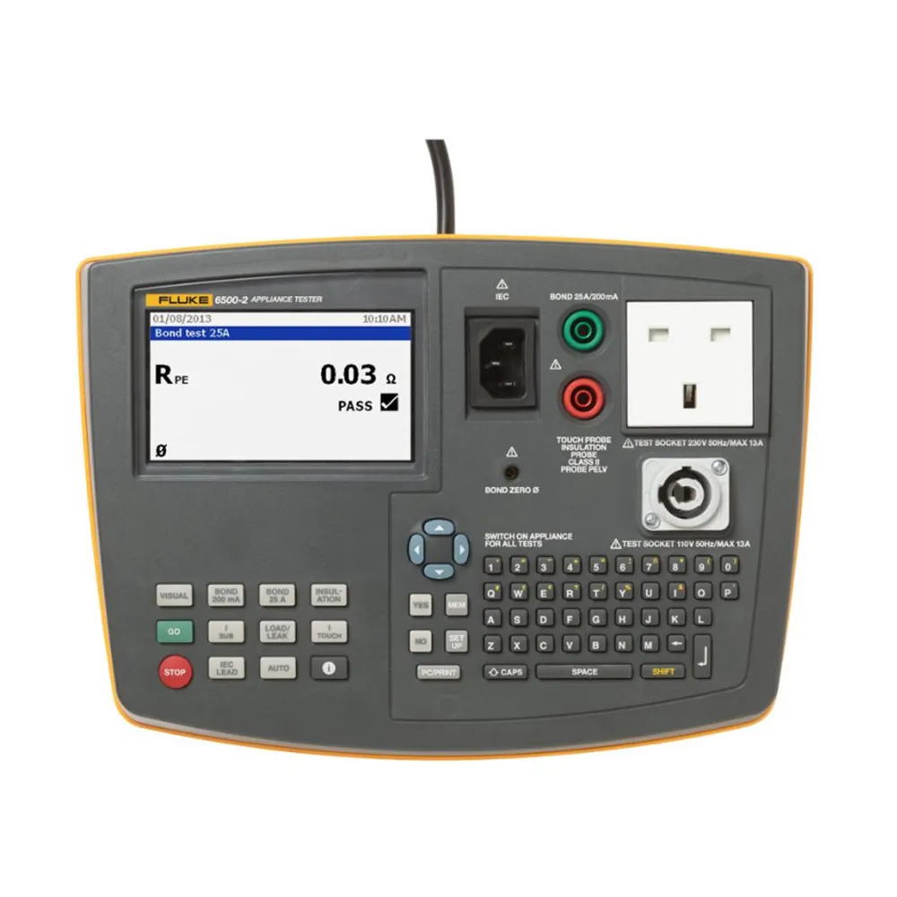 FLUKE V 6500-2 Portable Appliance Tester w. RCD Test Capability FLU6500-2