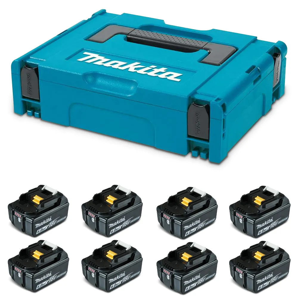 MAKITA 18V 8-Piece 6.0Ah Battery Pack 191J565