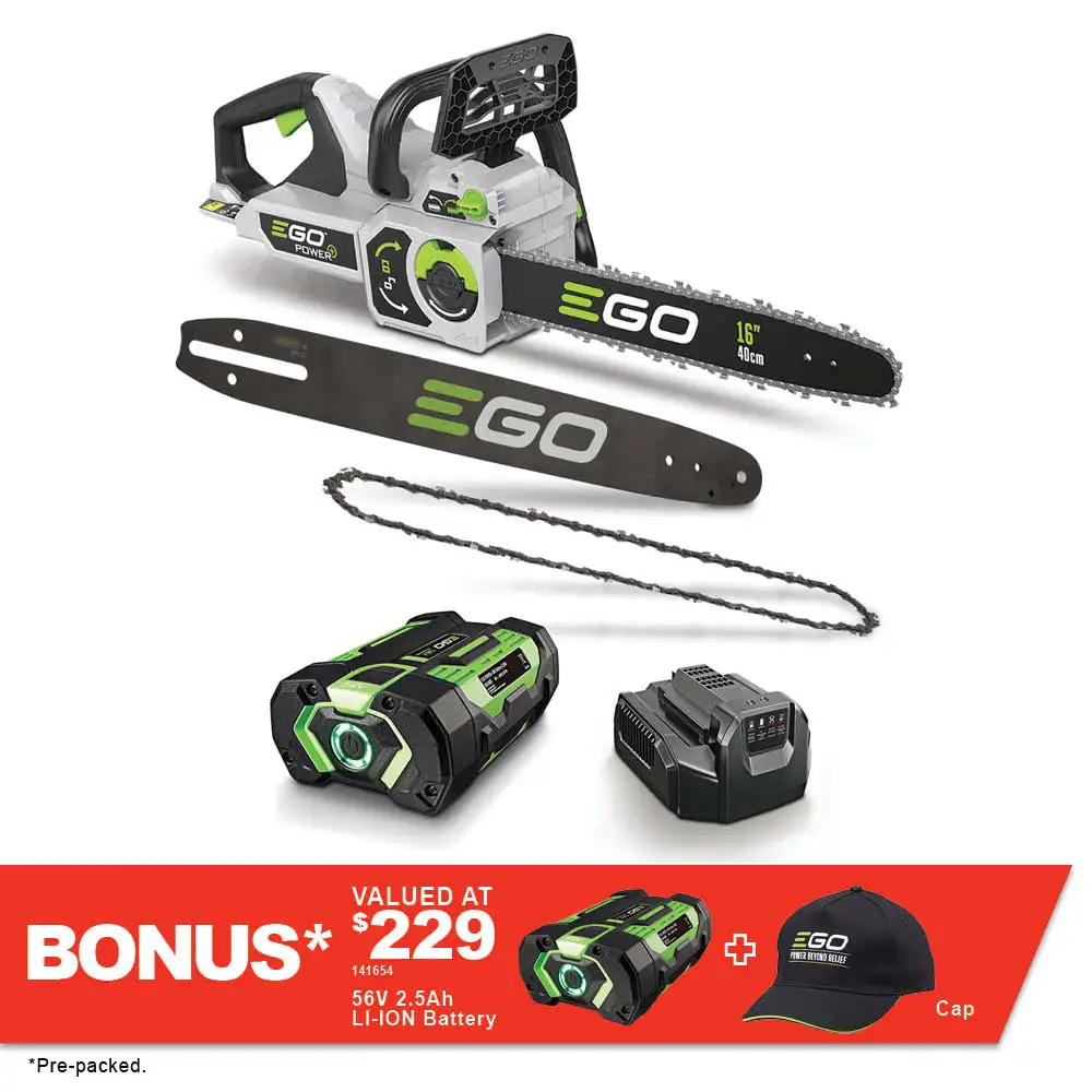 EGO POWER+ 56V Brushless 1 X 2.5ah 400mm Chainsaw Kit CS1611E-B