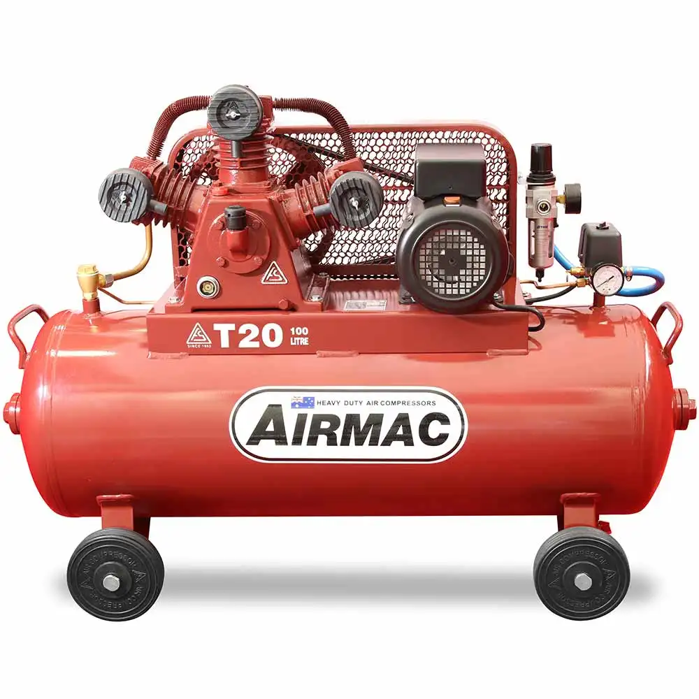 AIRMAC 240V 3.2hp 100l 310 L/Min Air Compressor AM T20 240V