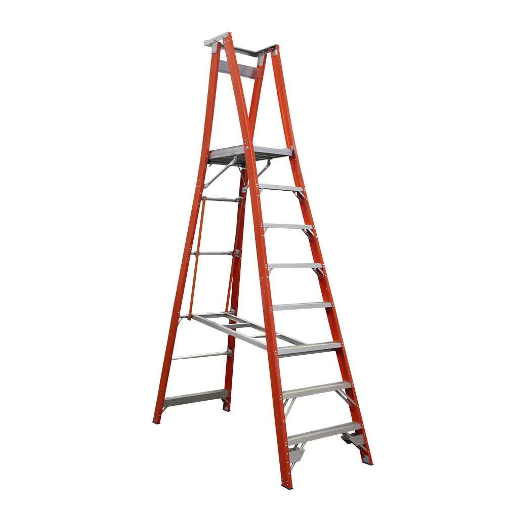 INDALEX 180kg Pro 8 Step Fibreglass Platform Ladder PROPF11/8