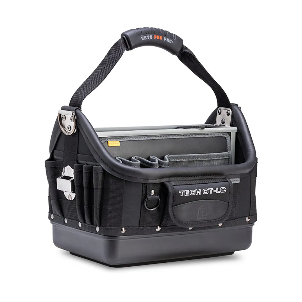 VETO PRO PAC 30 x 40 x 30cm Large Tech Open Tool Bag - Blackout 43 Pocket VETOTECHOTLC-BLACK